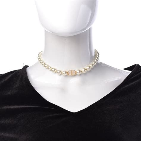 christian dior chiker|christian dior pearl choker necklace.